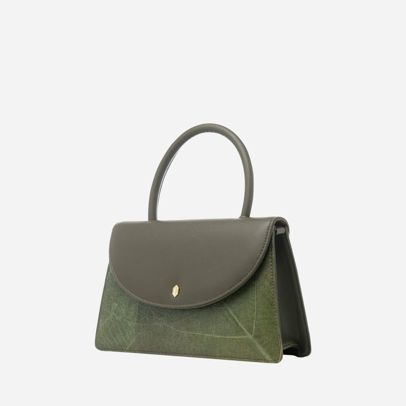 Side Forest Green Ellie Mini Handbag by Thamon
