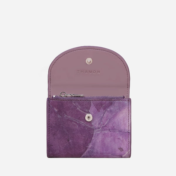 Open Purple Lavender Pippa Coin Purse by Thamon