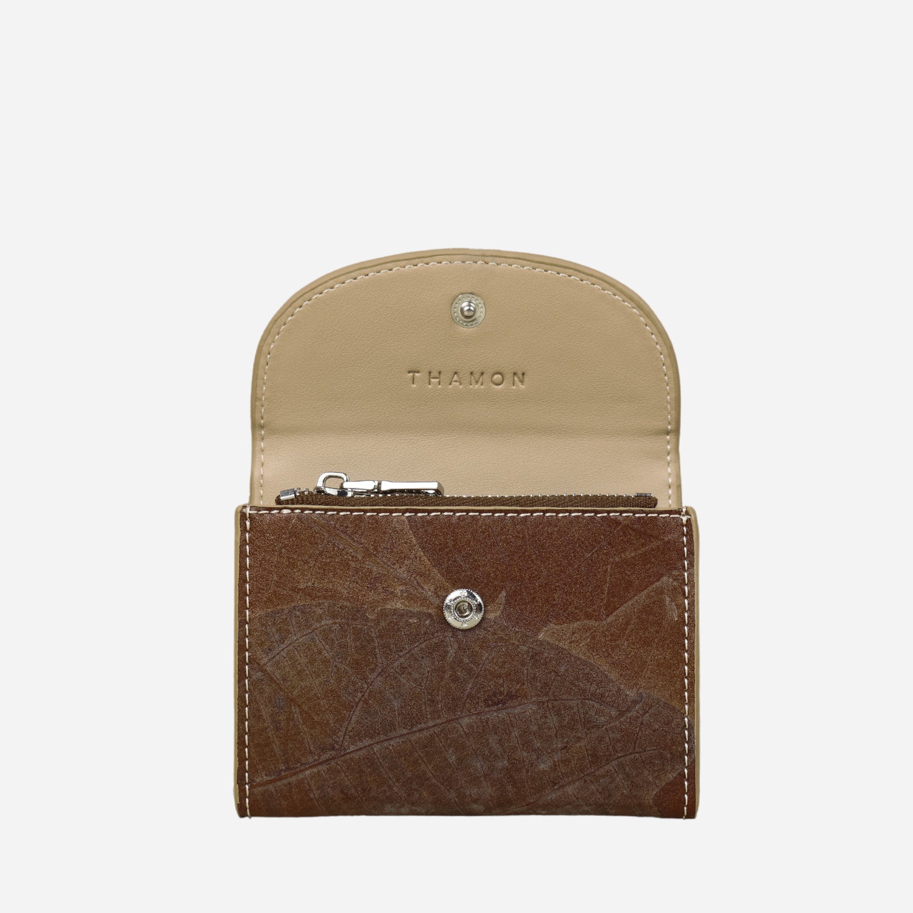 Open Spice Brown Pippa Coin Purse by Thamon