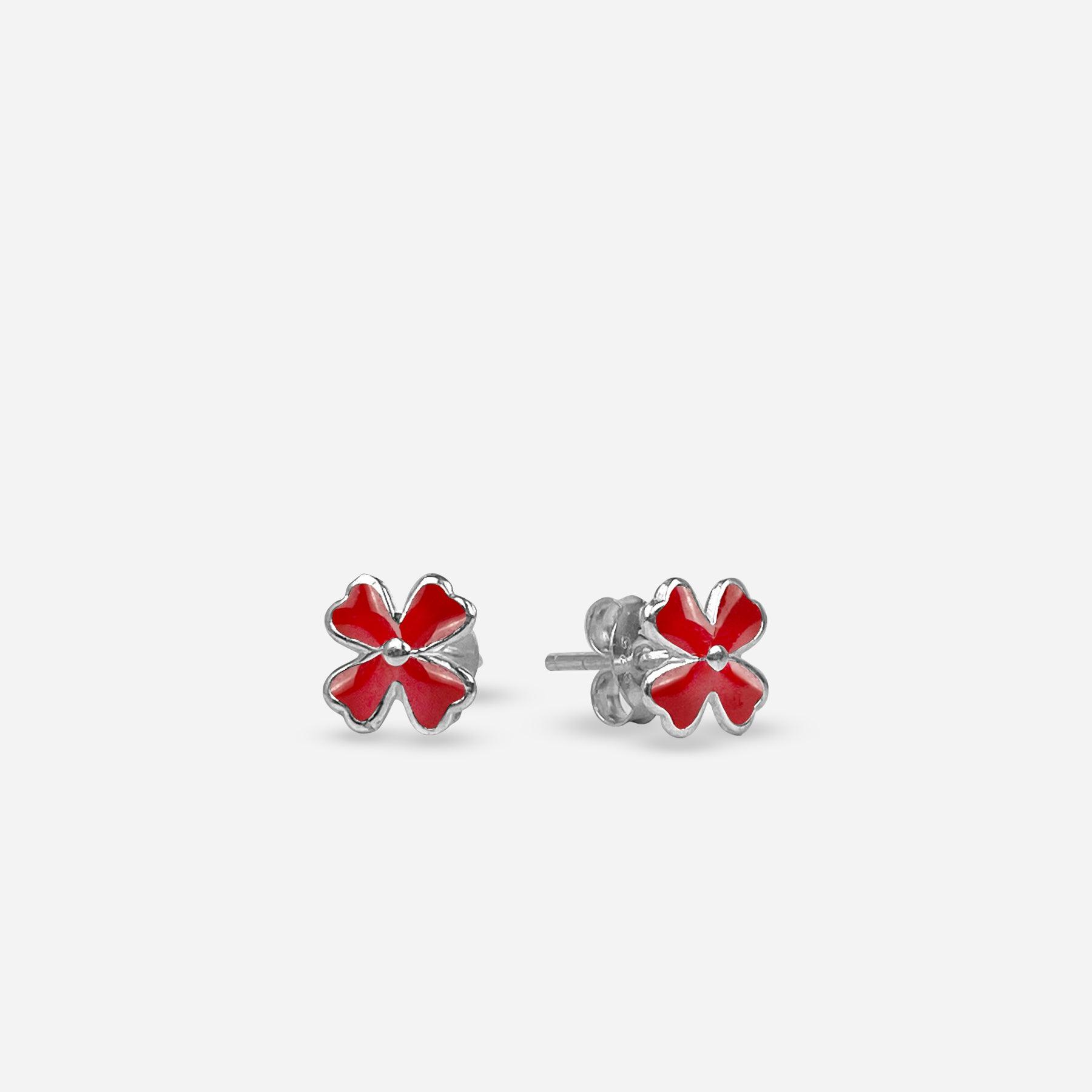 Four Leaf Clover Stud Earrings