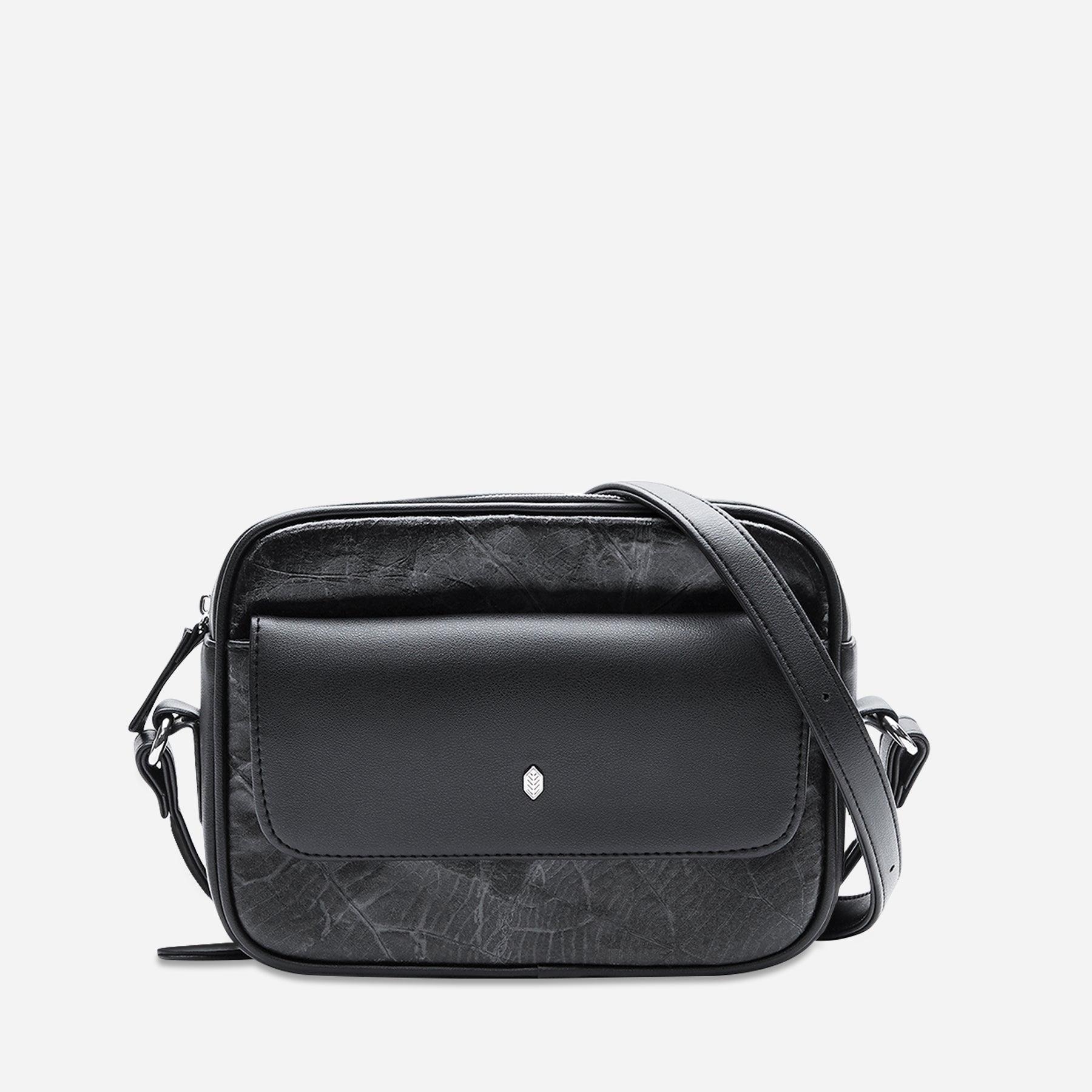 Isabelle Crossbody Vegan Bag Black Thamon