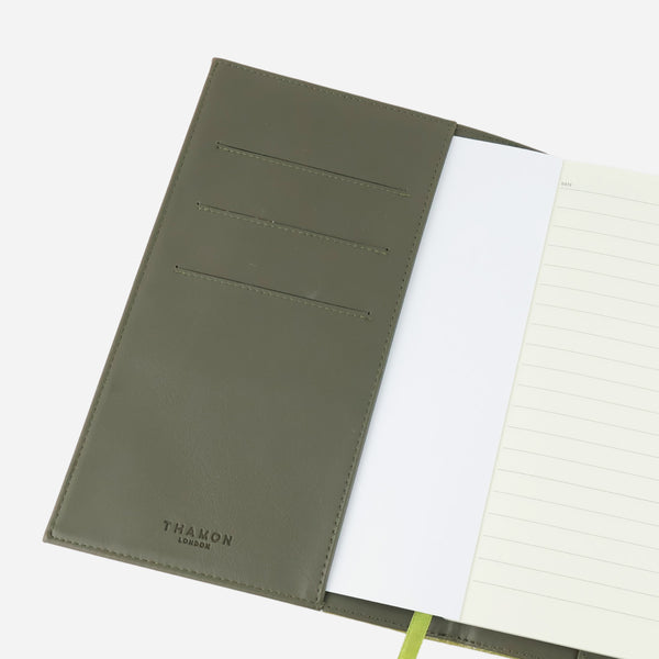 Inner Olive A5 Lined Vegan Notebook by Thamon