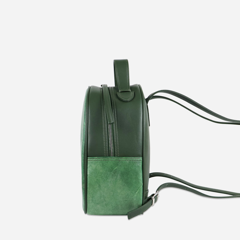 Rachel Vegan Small Backpack, Forest Green