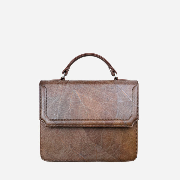 Front Walnut Brown Camden Bag by Thamon