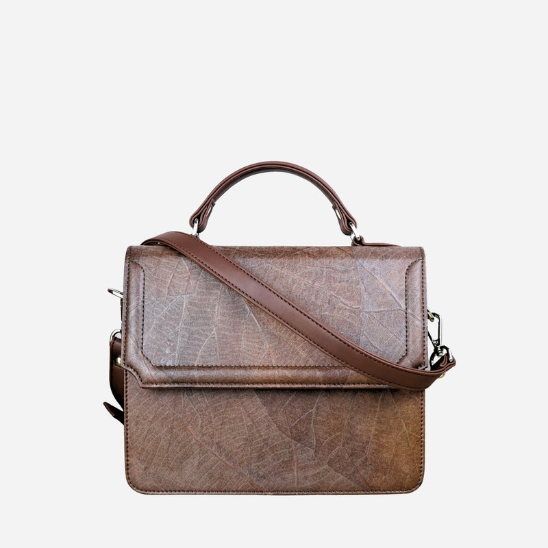Front Walnut Brown Camden Bag by Thamon
