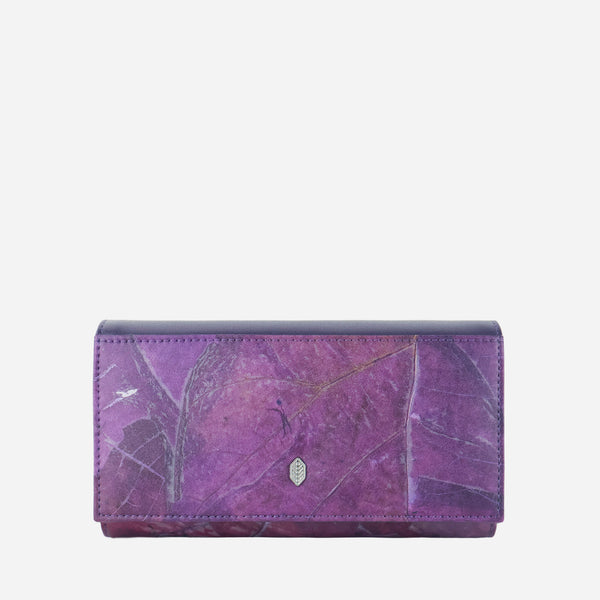 Front Purple Lavender Fold-Over Purse by Thamon