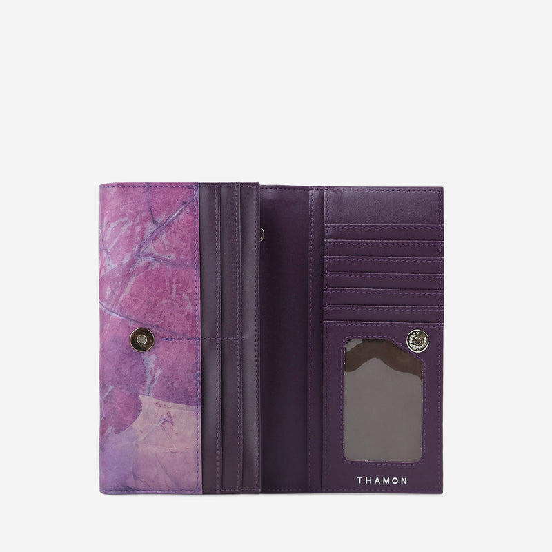 Inner Purple Lavender Fold-Over Purse by Thamon