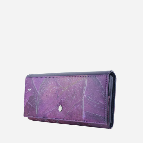 Side Purple Lavender Fold-Over Purse by Thamon