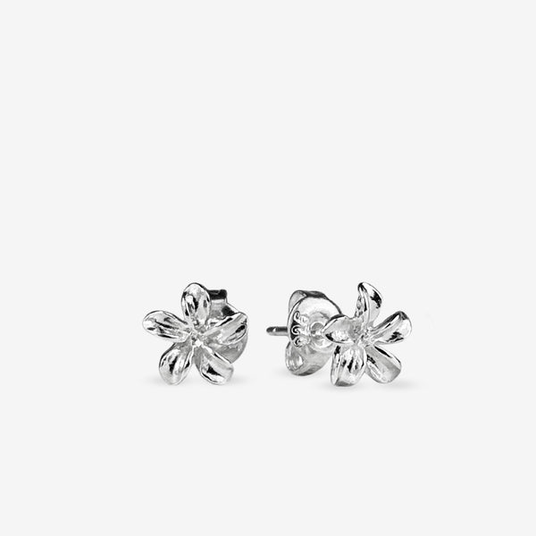 Frangipani Flower Stud Earrings