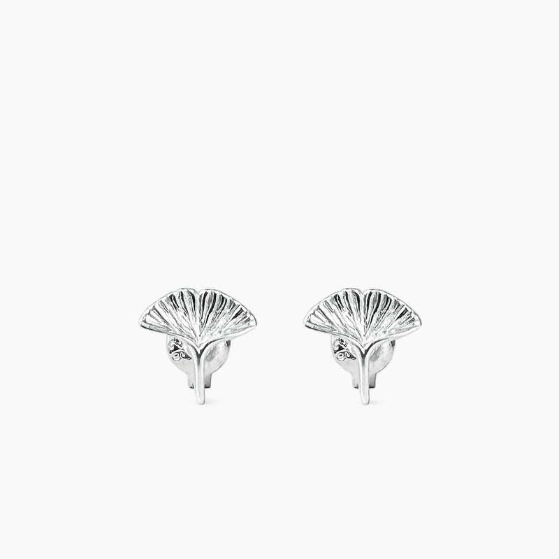 Ginkgo Leaf Stud Earrings