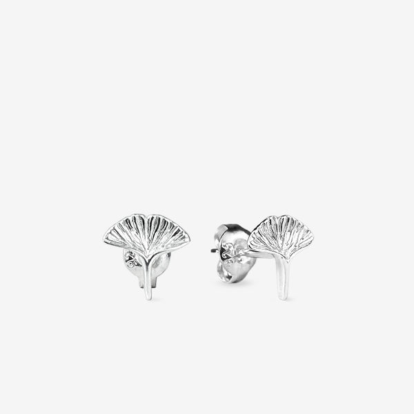 Ginkgo Leaf Stud Earrings