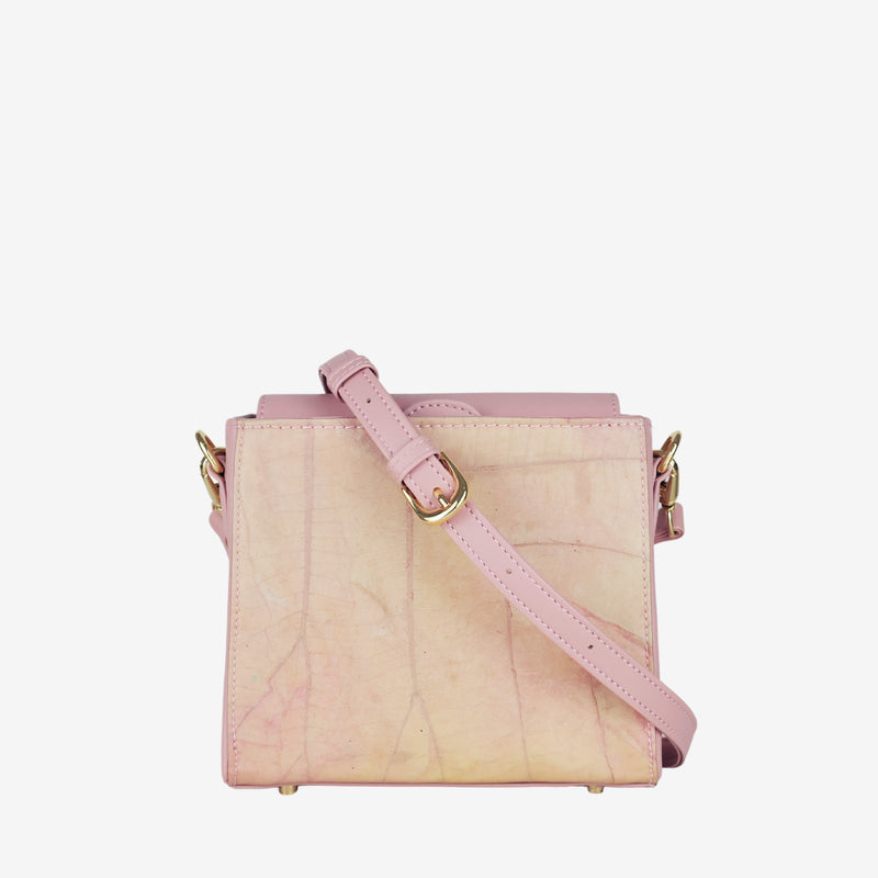 Strap Blossom Pink Pearl Crossbody Bag by Thamon