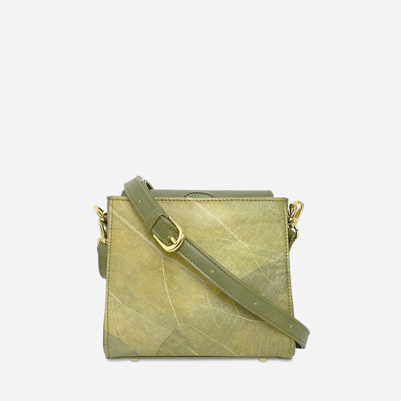 Strap Olive Pearl Crossbody Bag by Thamon