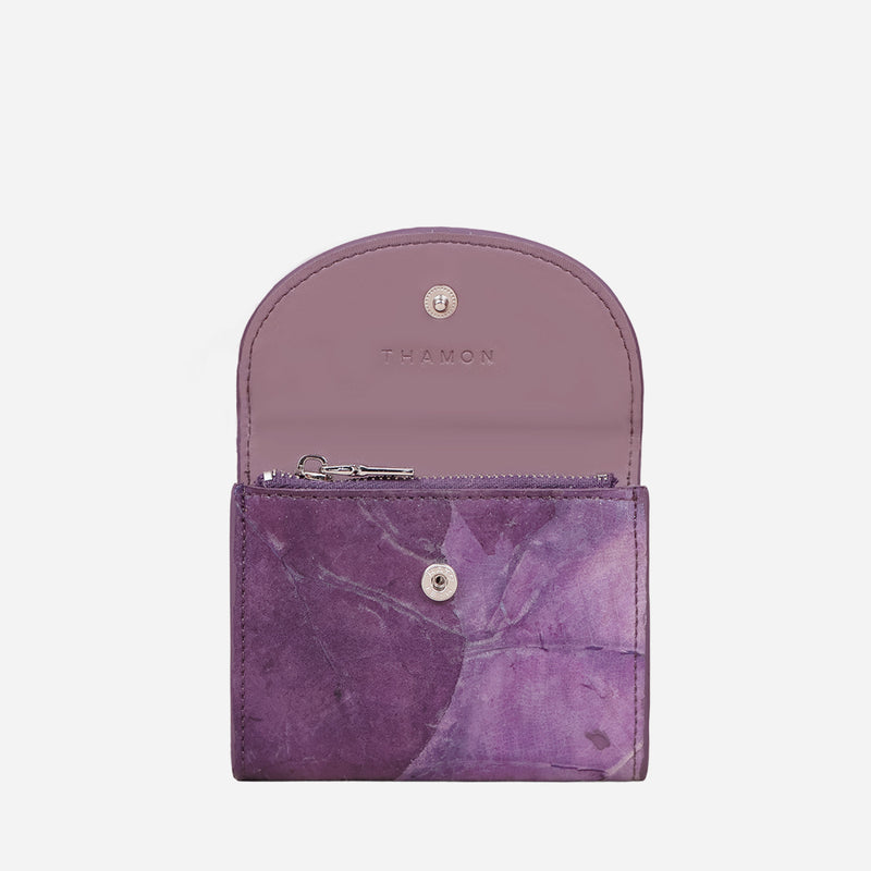 Open Purple Lavender Pippa Coin Purse by Thamon