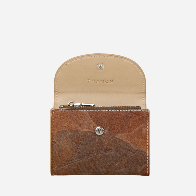 Open Spice Brown Pippa Coin Purse by Thamon