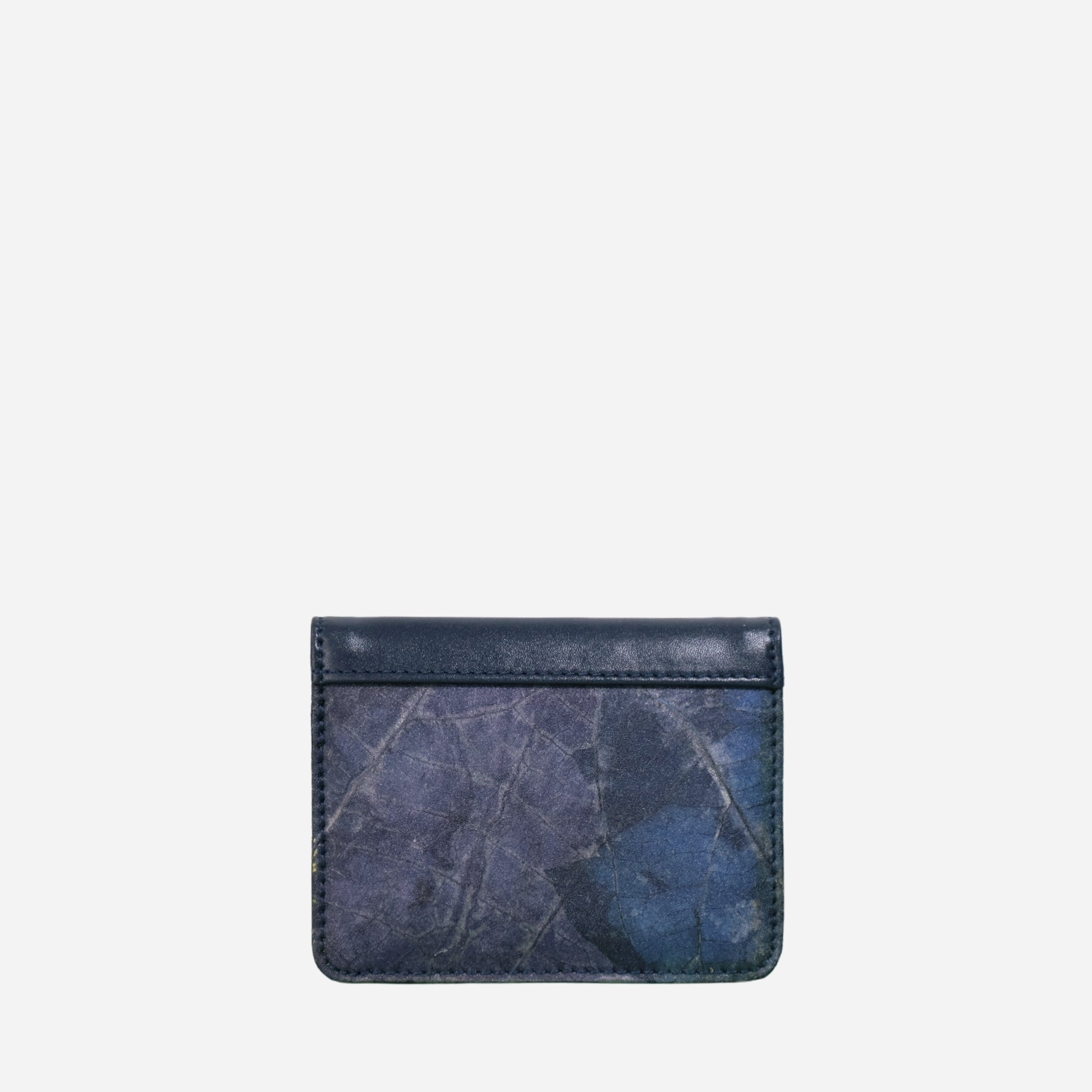 Back Sapphire Vegan Bi-fold Cardholder by Thamon