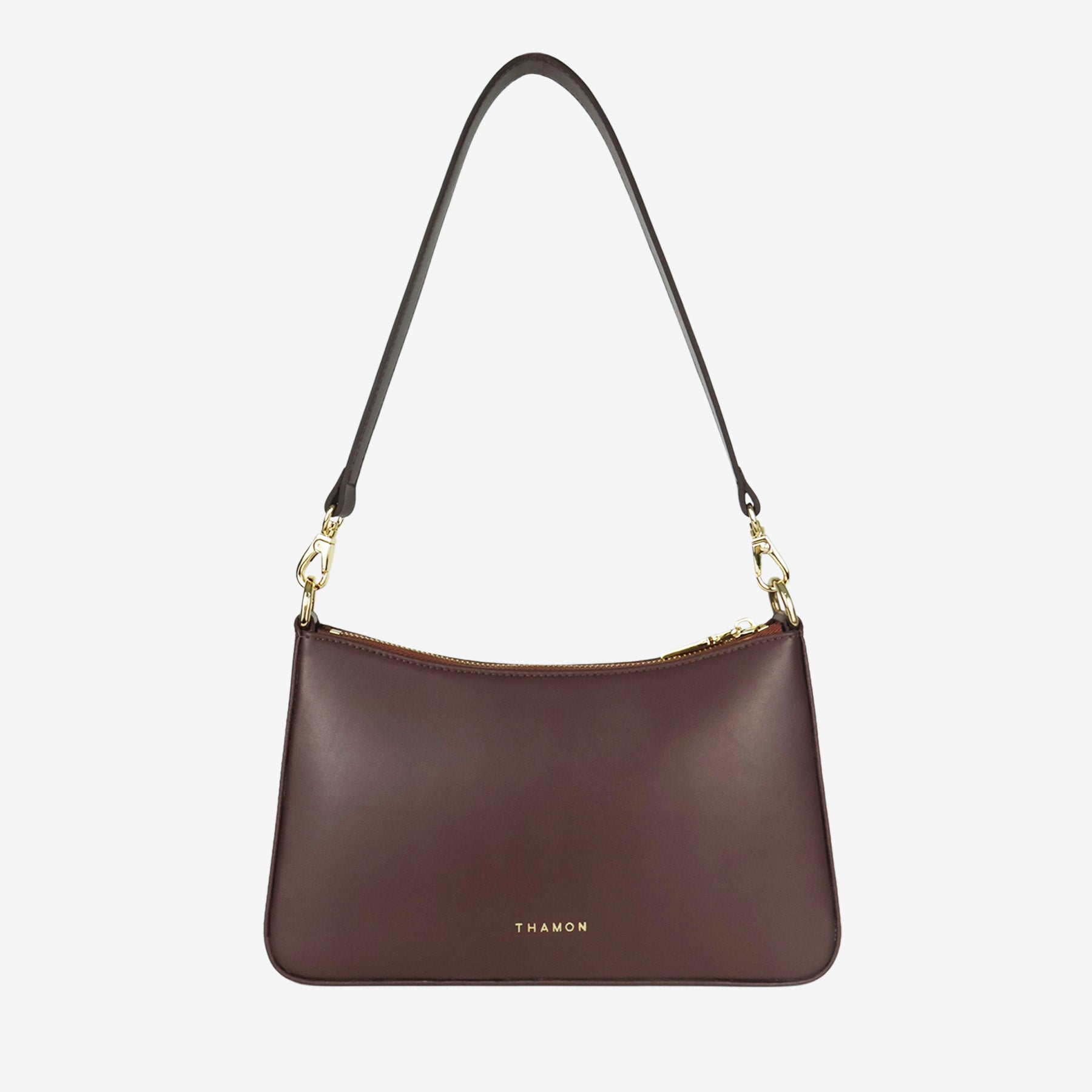 Spice brown Maki bag with adjustable straps, made from vegan leather