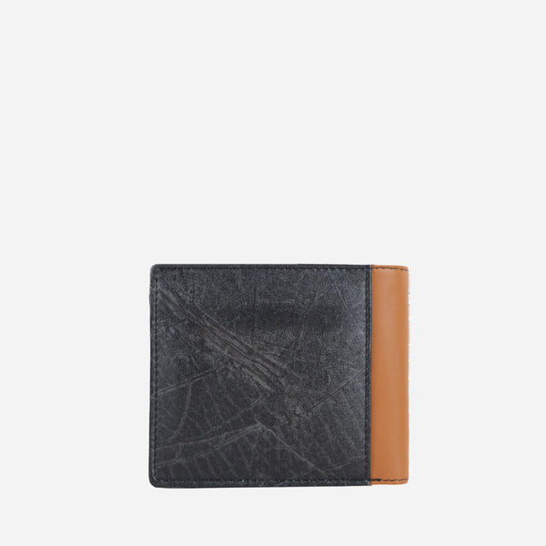 Back Spice Brown And Black Vegan Coin Wallet by Thamon