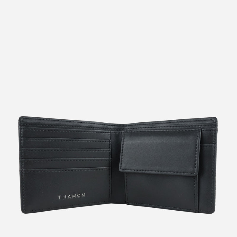 Inner Spice Brown And Black Vegan Coin Wallet by Thamon
