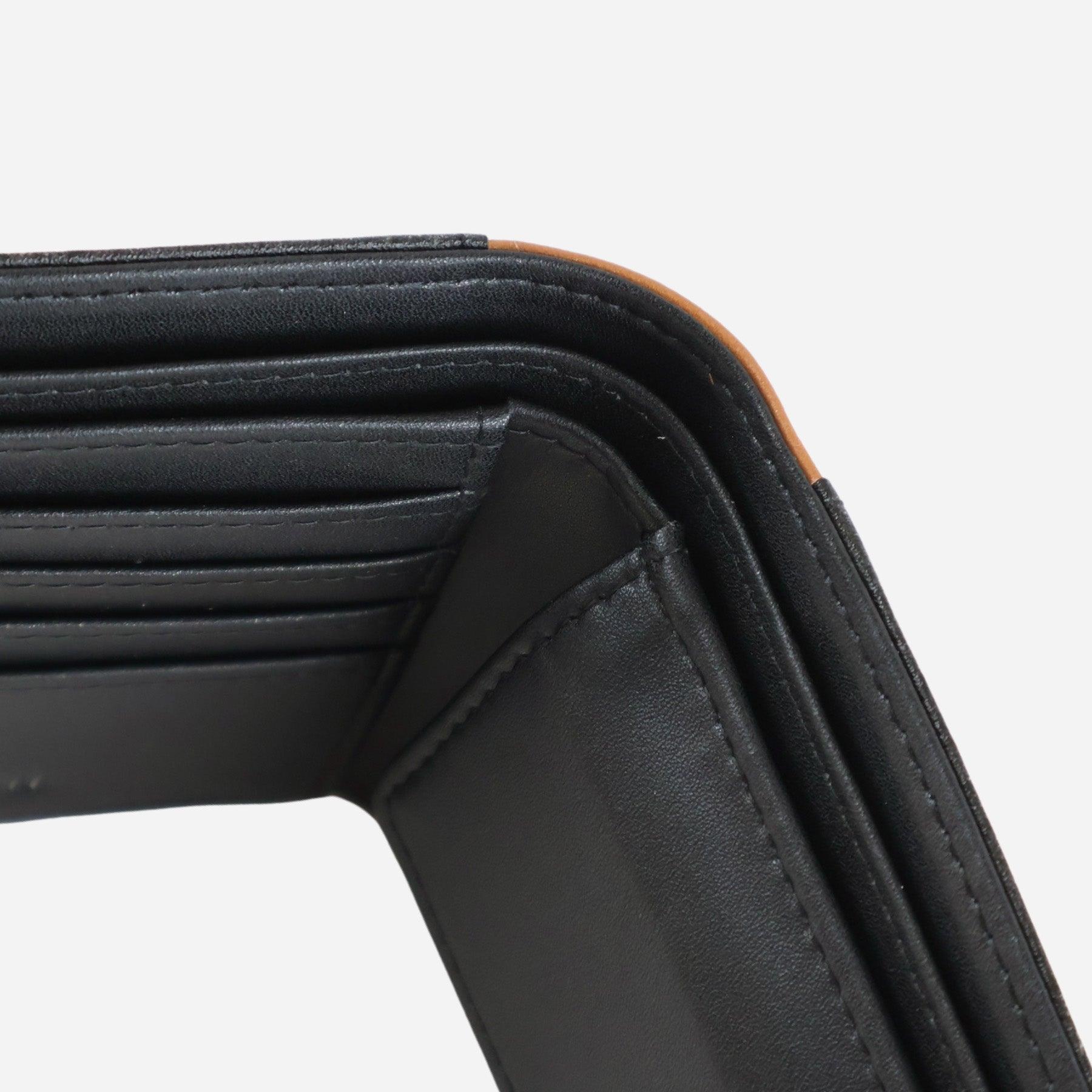 Inner Spice Brown And Black Vegan Coin Wallet by Thamon