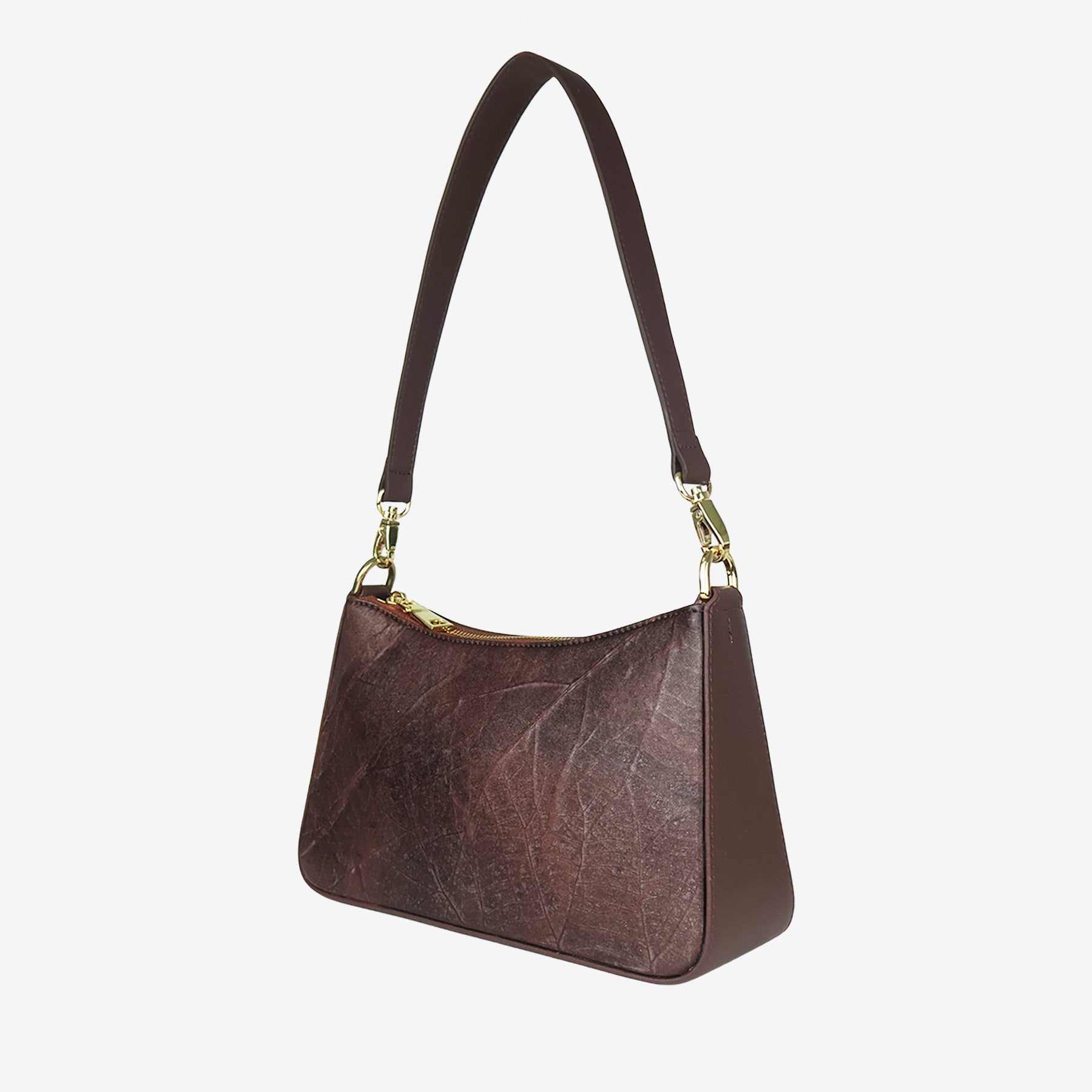 MAKI Vegan Shoulder Bag - Walnut Brown | Thamon