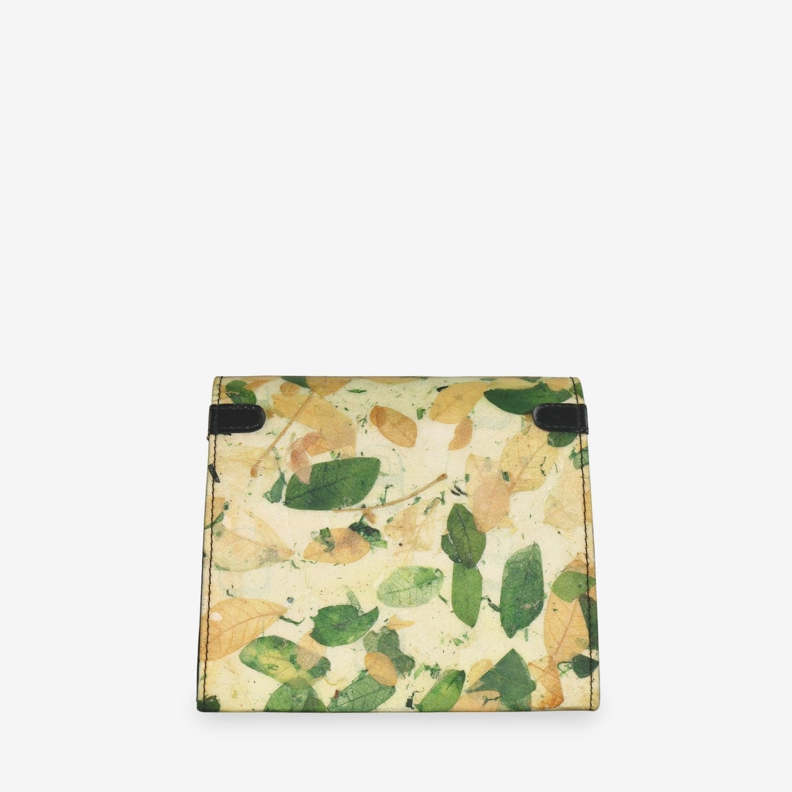 Back view of the Box Bag in Camouflage 2, showing its natural Leaftex leaf pattern and black strap attachments.