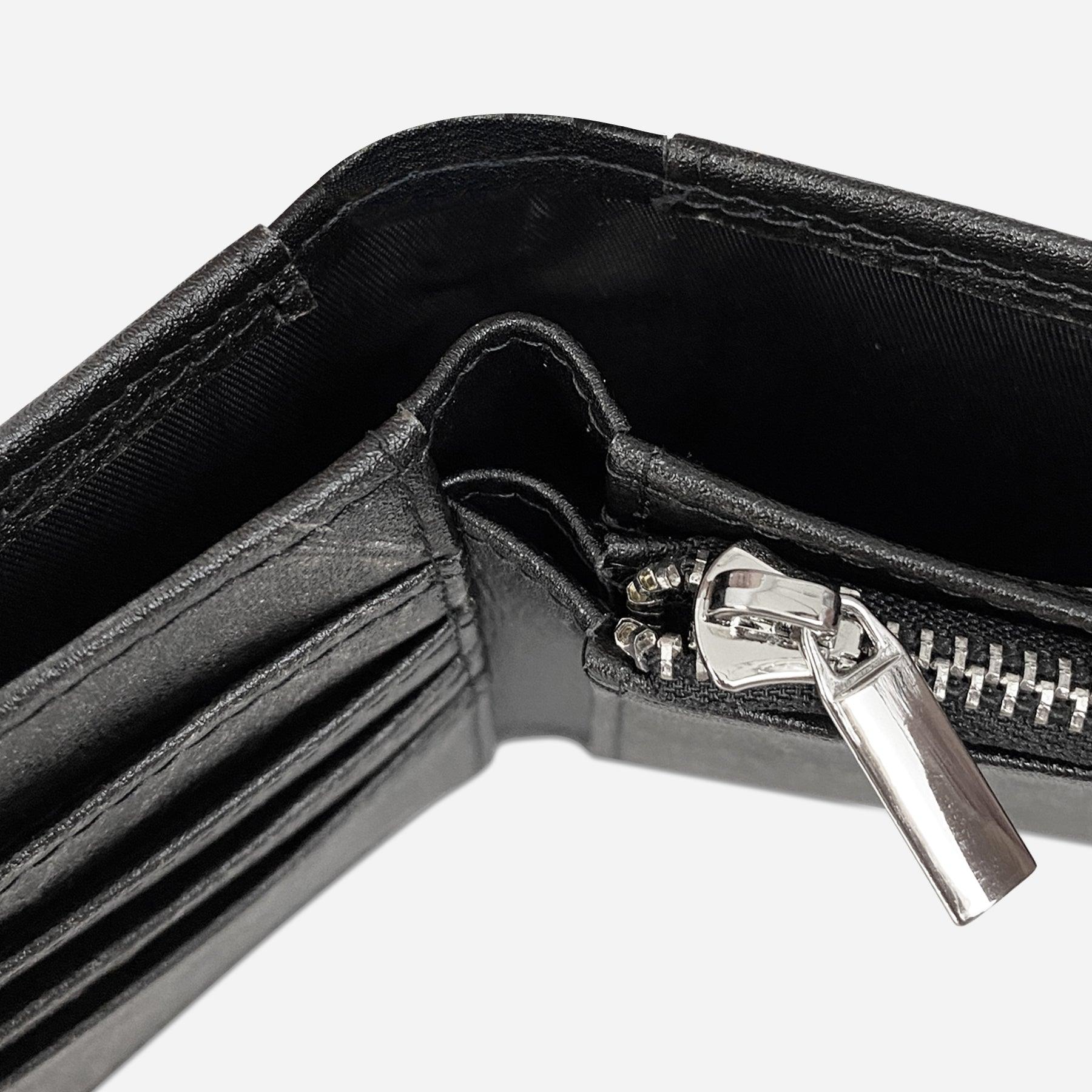 Top Black Oliver Vegan Wallet made from Micro Fiber by Thamon
