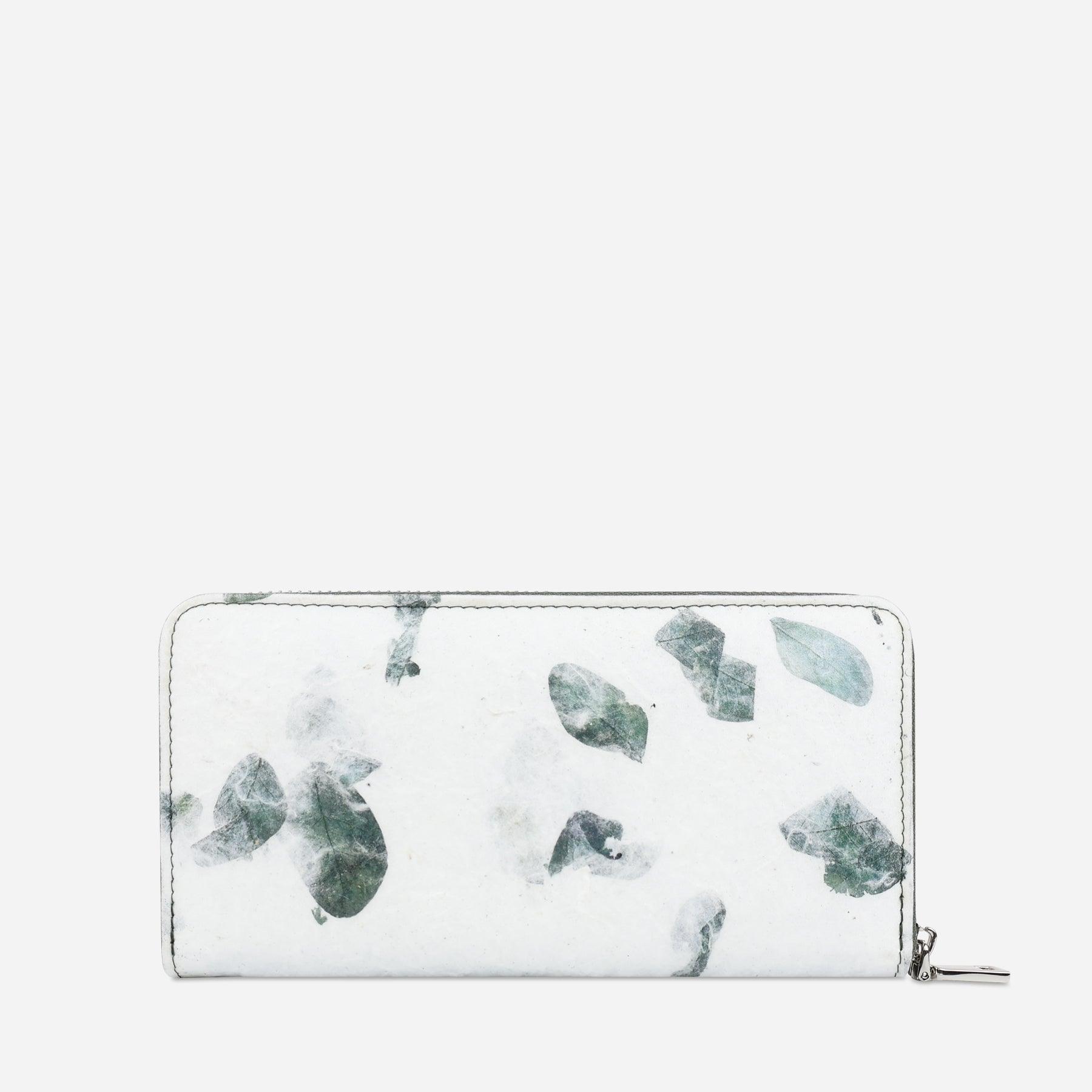 Back Camouflage Pattern Zip Around Wallet by Thamon
