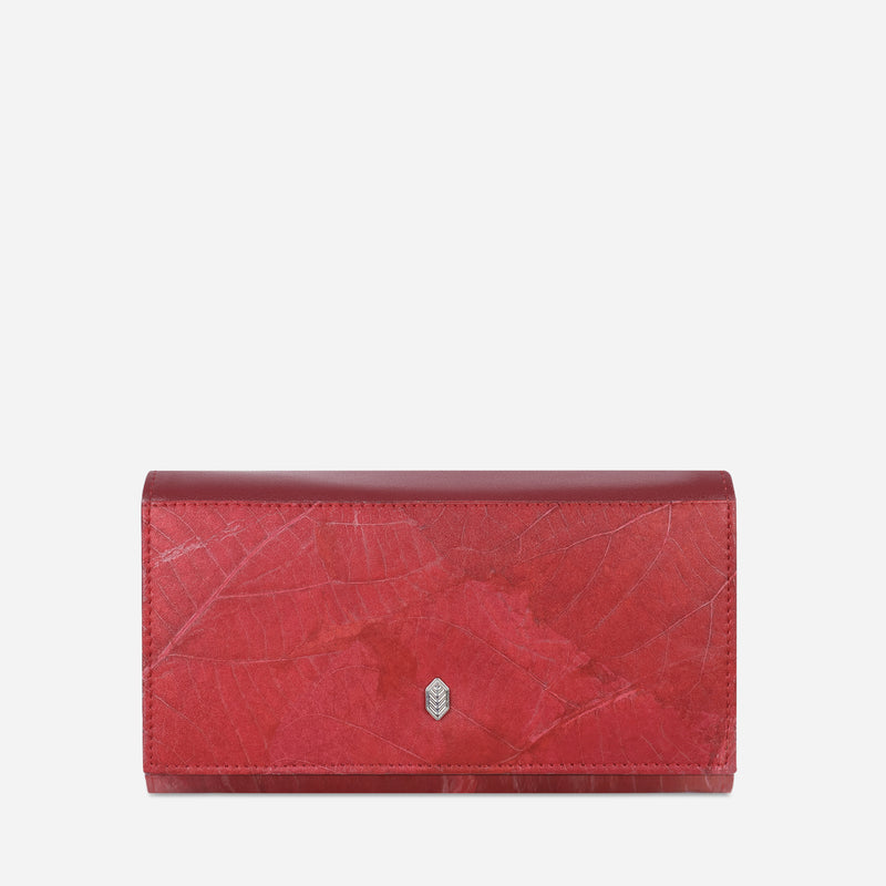 Front Cherry Red Fold-Over Purse by Thamon