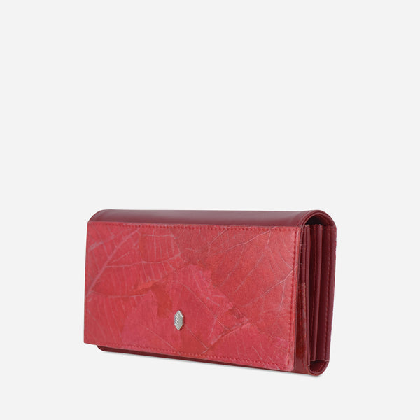 Side Cherry Red Fold-Over Purse by Thamon