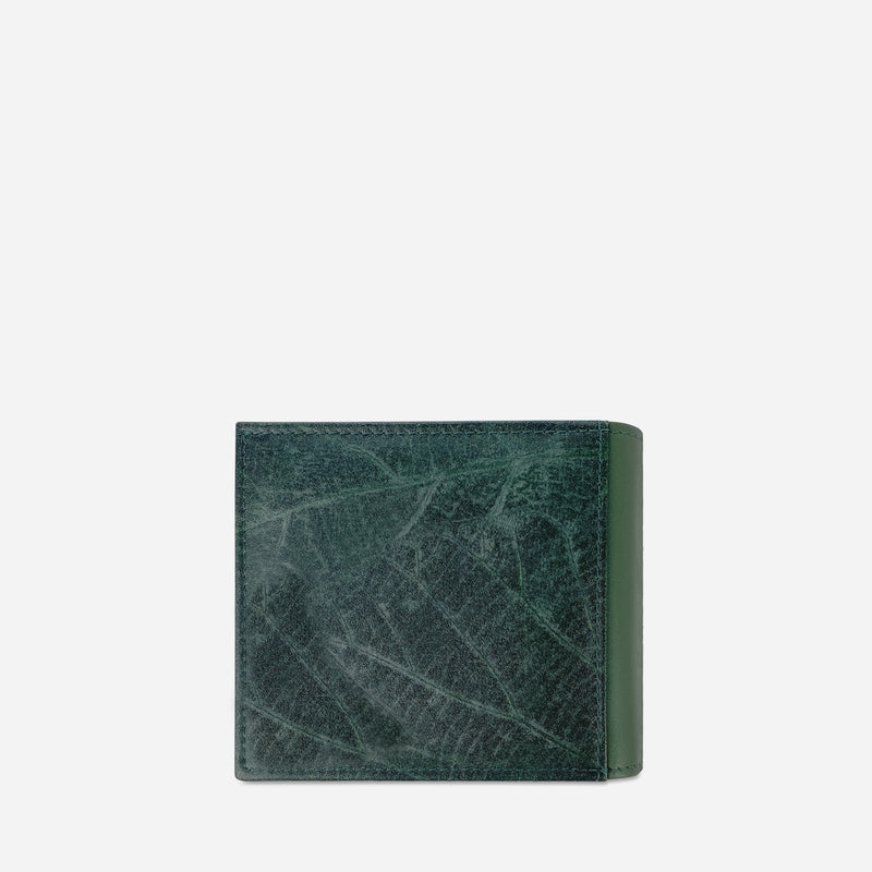 Back Forest Green Oliver Vegan Wallet made from Micro Fiber by Thamon