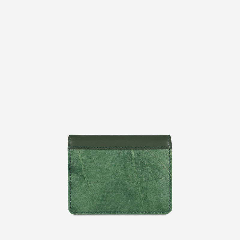 Back Forest Green Vegan Bi-fold Cardholder by Thamon