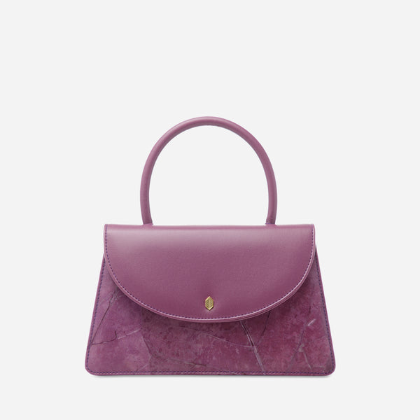 Front Lavender Ellie Mini Handbag by Thamon