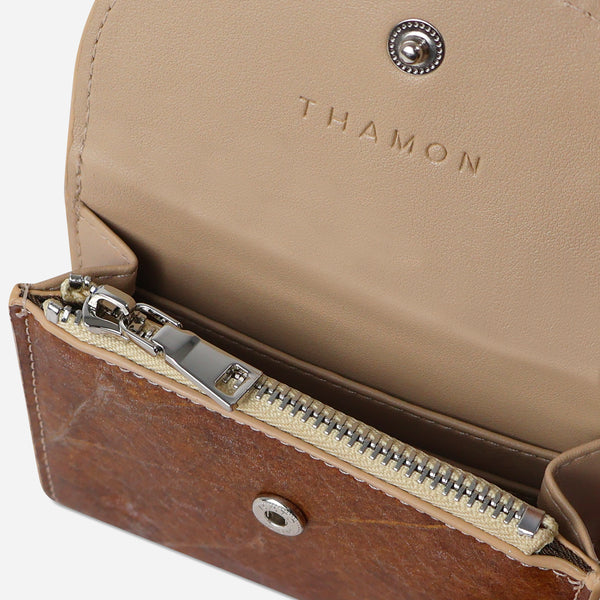 Top Spice Brown Pippa Coin Purse by Thamon