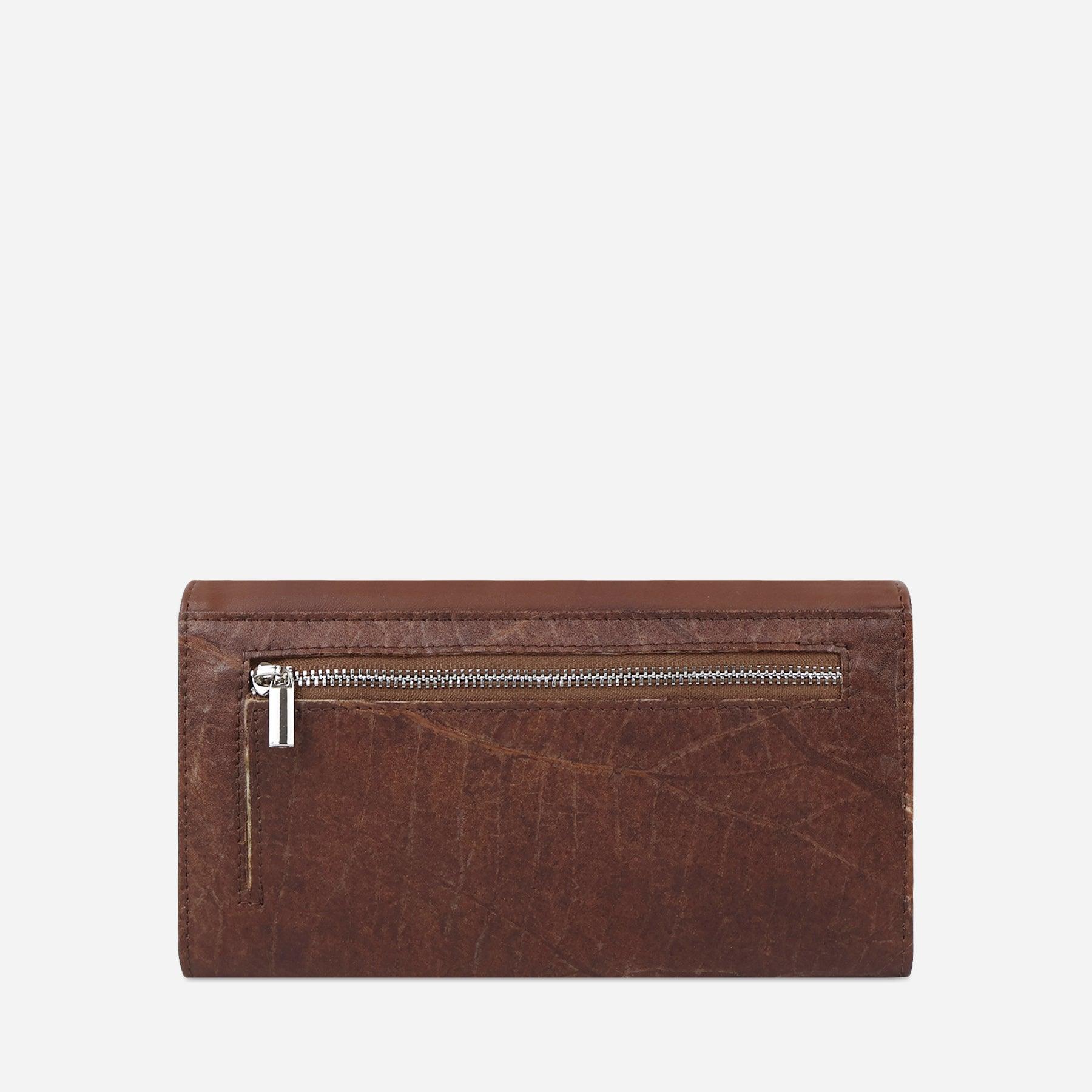Back Spice Brown Fold-Over Purse by Thamon