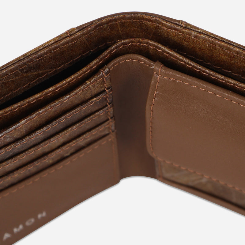 Inner Spice Brown Vegan Coin Wallet by Thamon