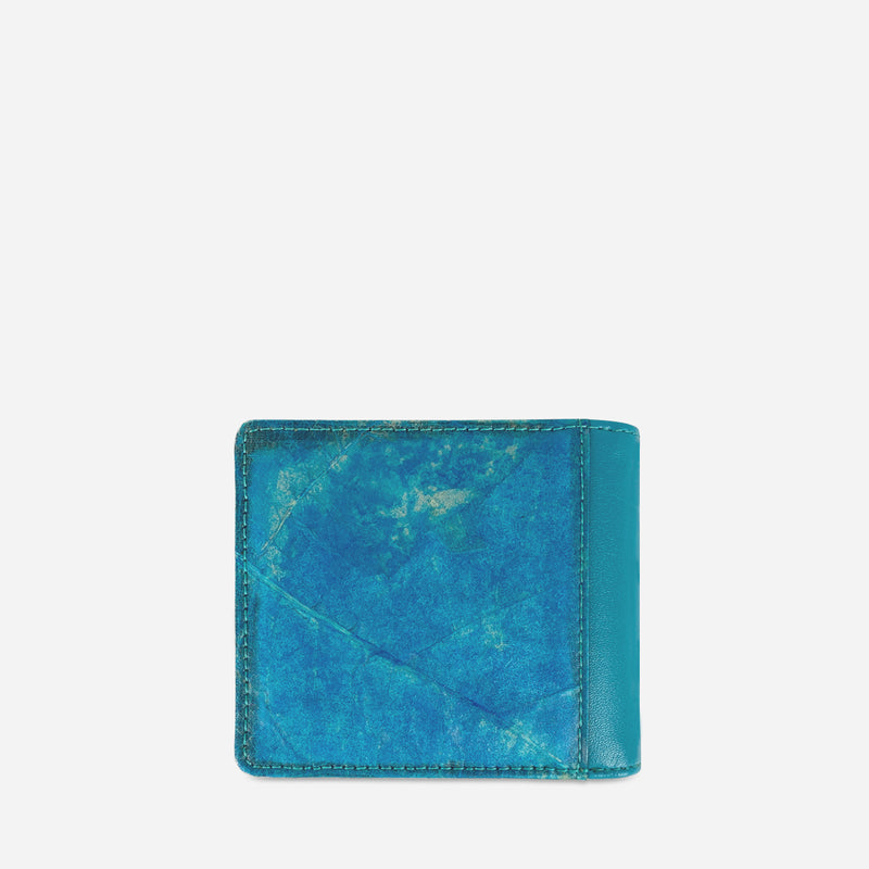 Back Turquoise Vegan Coin Wallet by Thamon