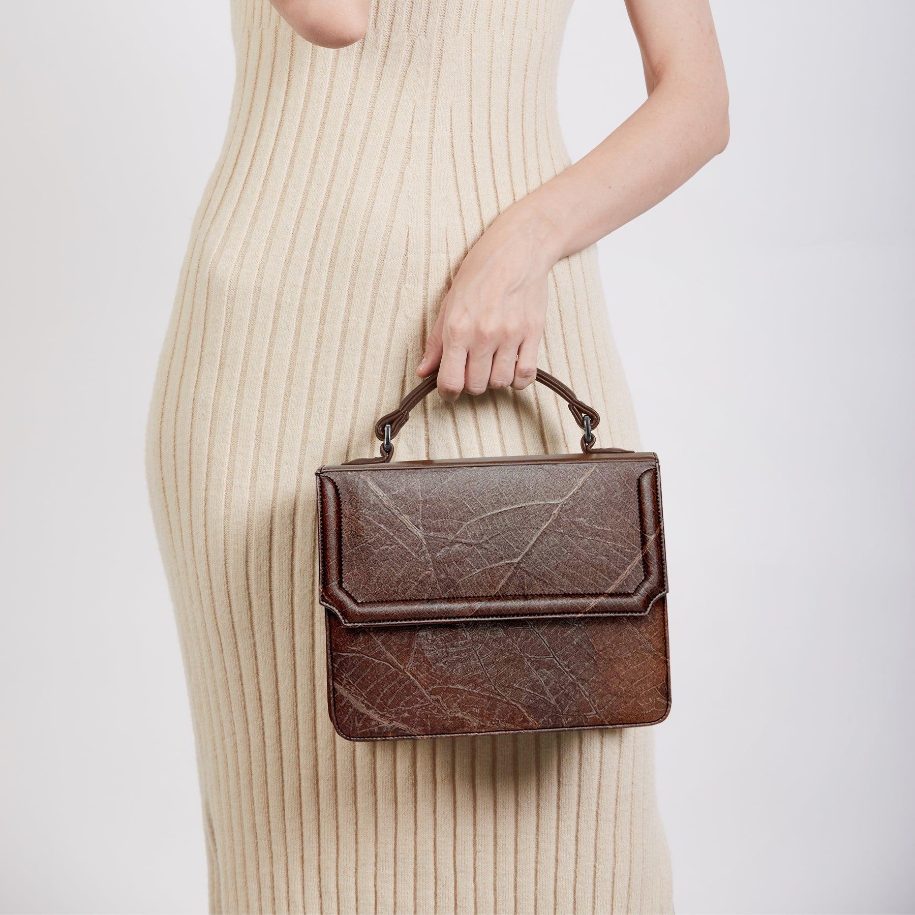 Front Walnut Brown Camden Bag by Thamon
