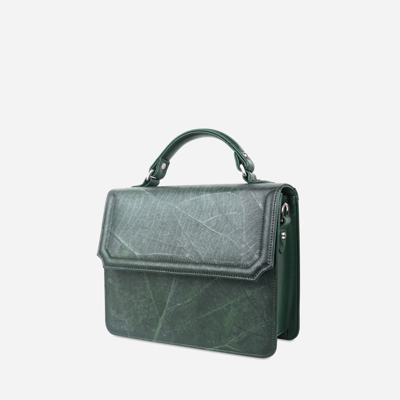 Side Forest Green Camden Bag by Thamon